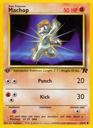 Machop 059  - Unlimited Team Rocket - Common