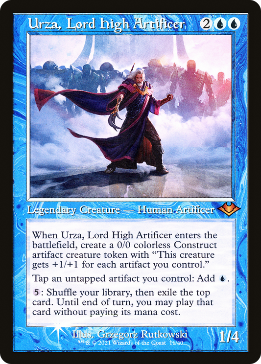Urza, Lord High Artificer (MH1-011) - Modern Horizons 1 Timeshifts Etched Foil