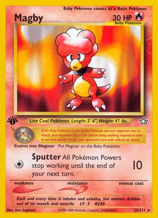 Magby 023  - Unlimited Neo Genesis - Rare