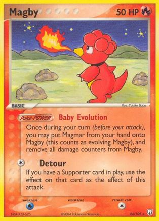 Magby  - Reverse Holofoil Team Rocket Returns - Rare