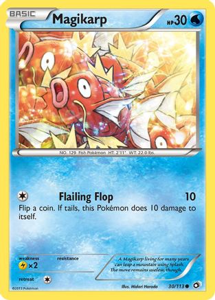 Magikarp 030  - Reverse Holofoil Legendary Treasures - Common