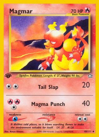 Magmar 040  - Unlimited Neo Genesis - Uncommon