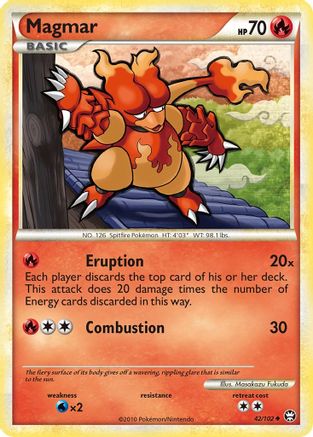 Magmar  - Reverse Holofoil Triumphant - Uncommon