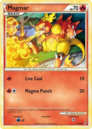 Magmar 062/95  - Reverse Holofoil Call of Legends - Common