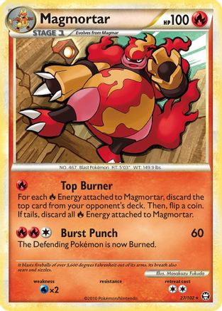 Magmortar  - Reverse Holofoil Triumphant - Rare