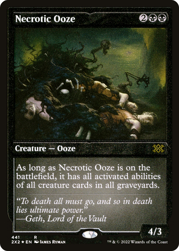 Necrotic Ooze (Foil Etched) [Double Masters 2022]