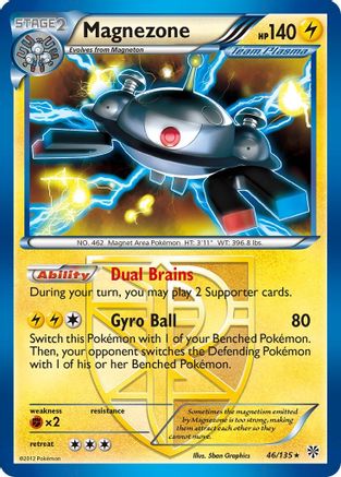Magnezone (Team Plasma) 046/135  - Reverse Holofoil Plasma Storm - Holo Rare