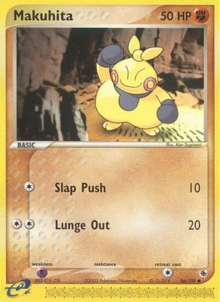 Makuhita 056  - Reverse Holofoil Ruby and Sapphire - Common