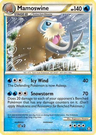 Mamoswine 005  - Holofoil Triumphant - Holo Rare