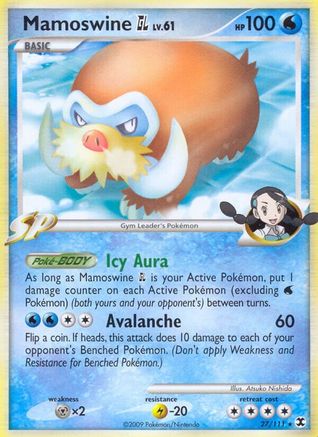 Mamoswine GL  - Reverse Holofoil Rising Rivals - Rare
