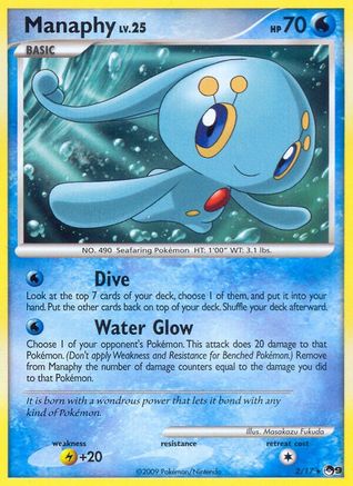 Manaphy  - Holofoil POP Series 9 - Rare