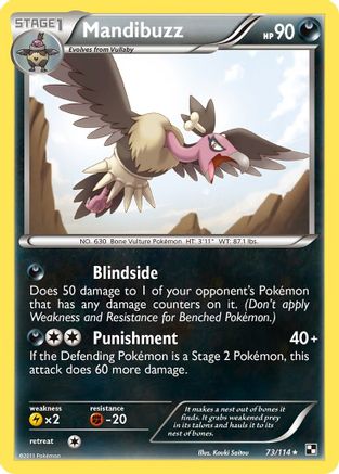 Mandibuzz  - Reverse Holofoil Black and White - Rare