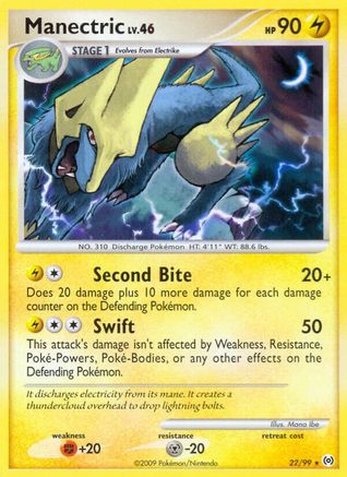 Manectric (22)  - Reverse Holofoil Arceus - Rare