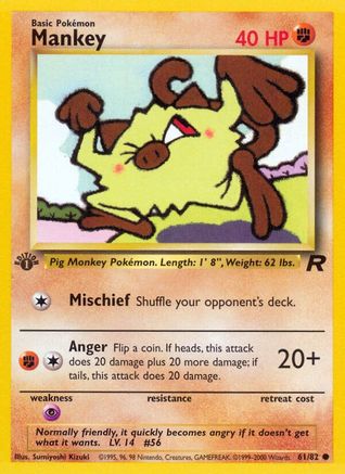 Mankey 061  - Unlimited Team Rocket - Common