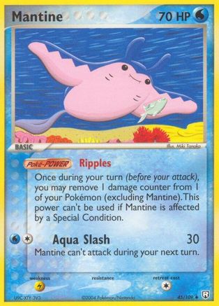Mantine  - Reverse Holofoil Team Rocket Returns - Uncommon