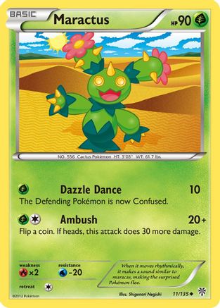Maractus  - Reverse Holofoil Plasma Storm - Uncommon