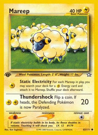 Mareep 065  - Unlimited Neo Genesis - Common