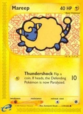 Mareep 119  - Reverse Holofoil Expedition - Common
