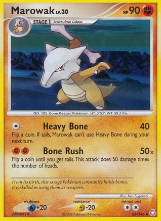 Marowak 063  Legends Awakened - Uncommon