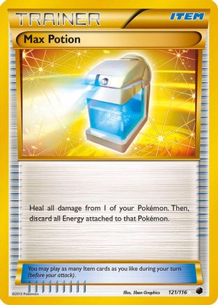 Max Potion (121 Secret Rare)  - Holofoil Plasma Freeze - Secret Rare