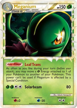 Meganium (Prime)  - Holofoil HeartGold SoulSilver - Ultra Rare