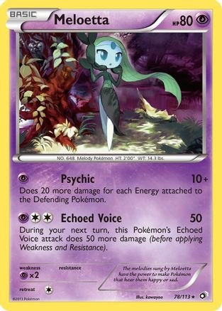 Meloetta (78)  - Holofoil Legendary Treasures - Holo Rare