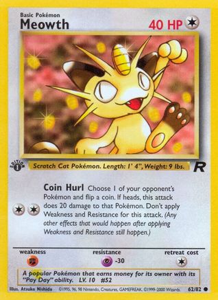 Meowth 062  - Unlimited Team Rocket - Common