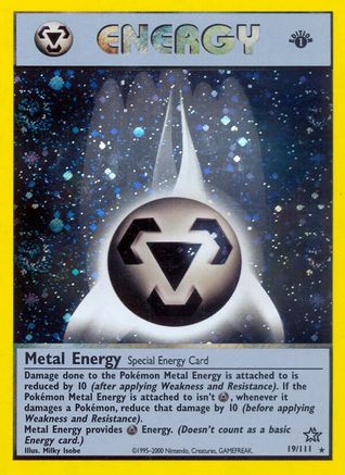 Metal Energy 019  - Unlimited Holofoil Neo Genesis - Holo Rare