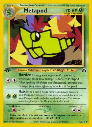 Metapod 042  - Unlimited Neo Discovery - Uncommon