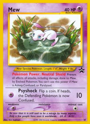 Mew (47) 047  WoTC Promo - Promo