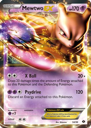 Mewtwo EX 054  - Holofoil Next Destinies - Ultra Rare