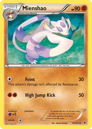 Mienshao  - Reverse Holofoil Noble Victories - Uncommon