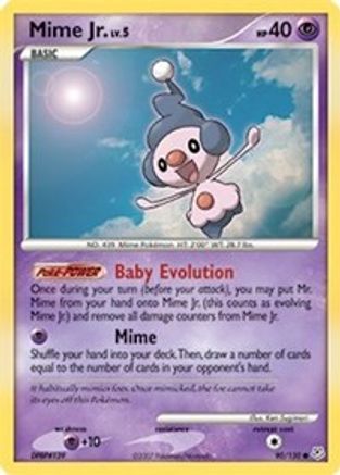 Mime Jr. 090/130  - Reverse Holofoil Diamond and Pearl - Common