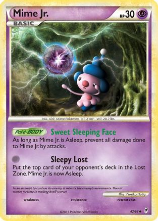 Mime Jr./95  - Reverse Holofoil Call of Legends - Uncommon