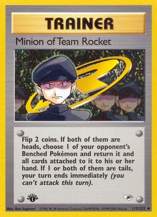 Minion of Team Rocket 113  - Unlimited Gym Heroes - Uncommon