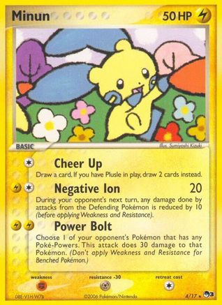 Minun/017  POP Series 3 - Rare
