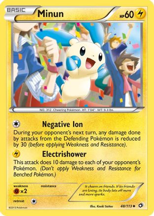 Minun 048  Legendary Treasures - Uncommon