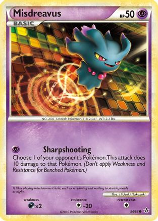 Misdreavus  - Reverse Holofoil Unleashed - Common