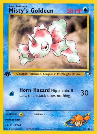 Misty's Goldeen (30) 030  - Unlimited Gym Heroes - Rare