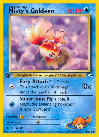 Misty's Goldeen (85) 085  - 1st Edition Gym Heroes - Common