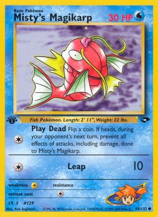 Misty's Magikarp 088  - 1st Edition Gym Challenge - Common