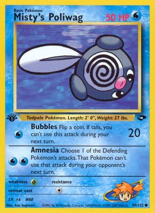 Misty's Poliwag 089  - Unlimited Gym Challenge - Common