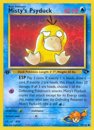 Misty's Psyduck 090  - Unlimited Gym Challenge - Common