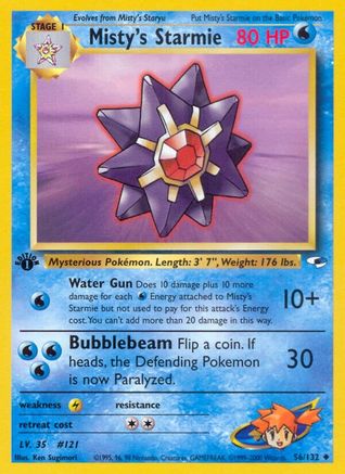 Misty's Starmie 056  - Unlimited Gym Heroes - Uncommon