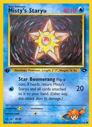 Misty's Staryu 092  - Unlimited Gym Challenge - Common