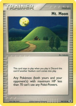 Mt. Moon  - Reverse Holofoil FireRed & LeafGreen - Uncommon
