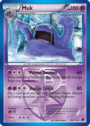 Muk (Team Plasma)  Plasma Freeze - Rare
