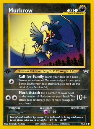 Murkrow 046  - Unlimited Neo Revelation - Common
