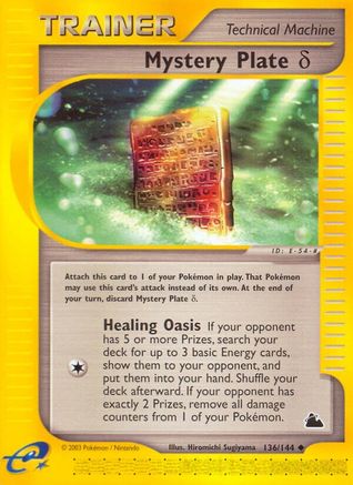 Mystery Plate Delta  Skyridge - Uncommon