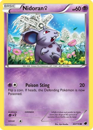 Nidoran F/116  Plasma Freeze - Common